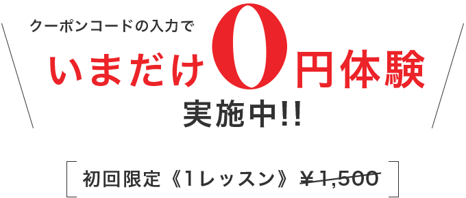 初回限定《1レッスン》 ¥1,500
