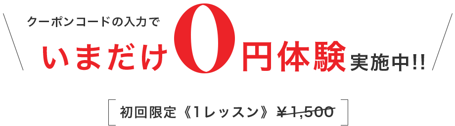 初回限定《1レッスン》 ¥1,500